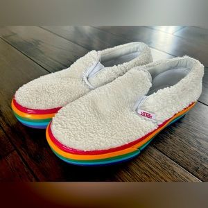VANS Rainbow Plush Sherpa Sneakers